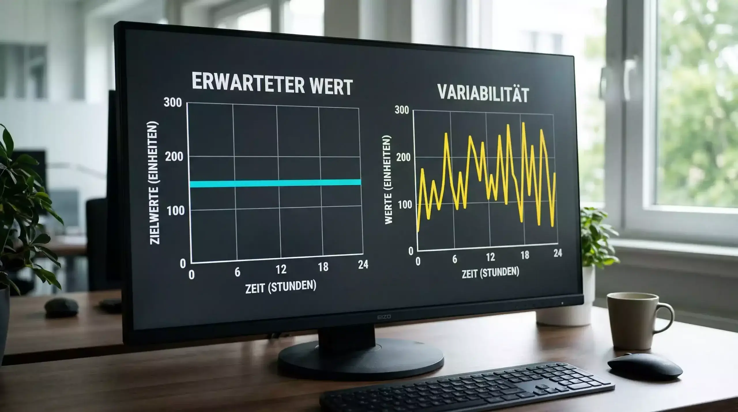 Grafische Darstellung von Erwartungswert und Varianz bei Sportwetten