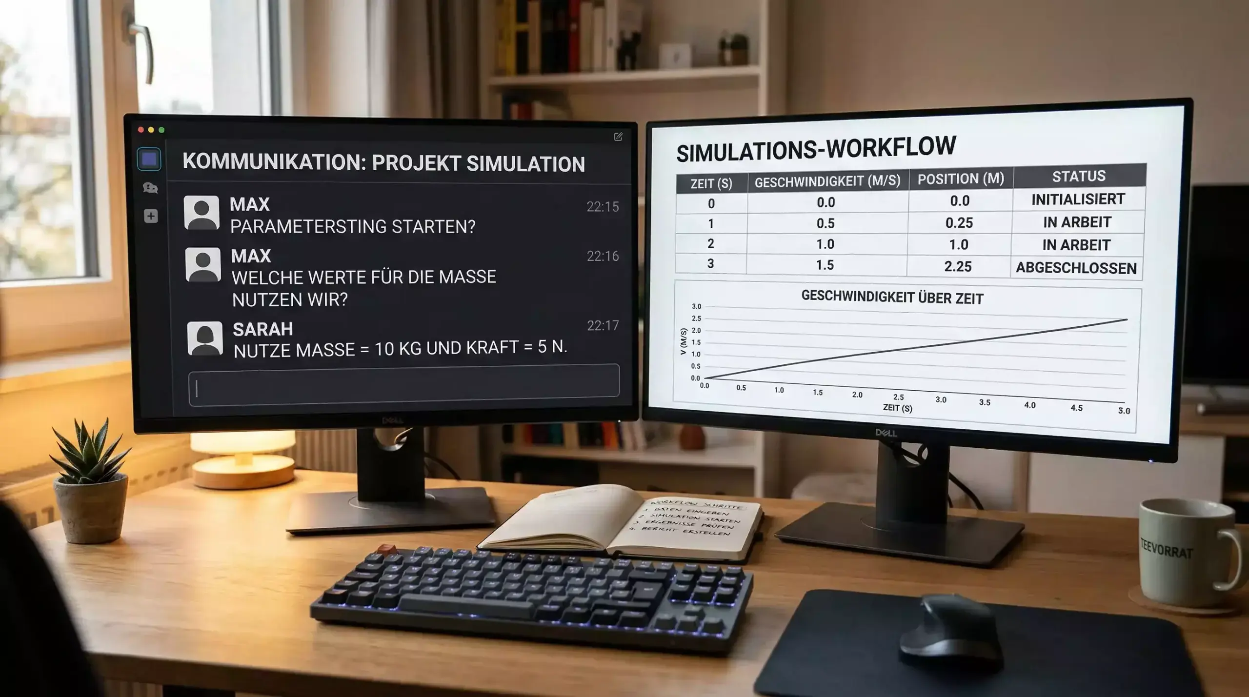 Workflow-Darstellung der Kombination von KI-Analyse und Excel-Simulation